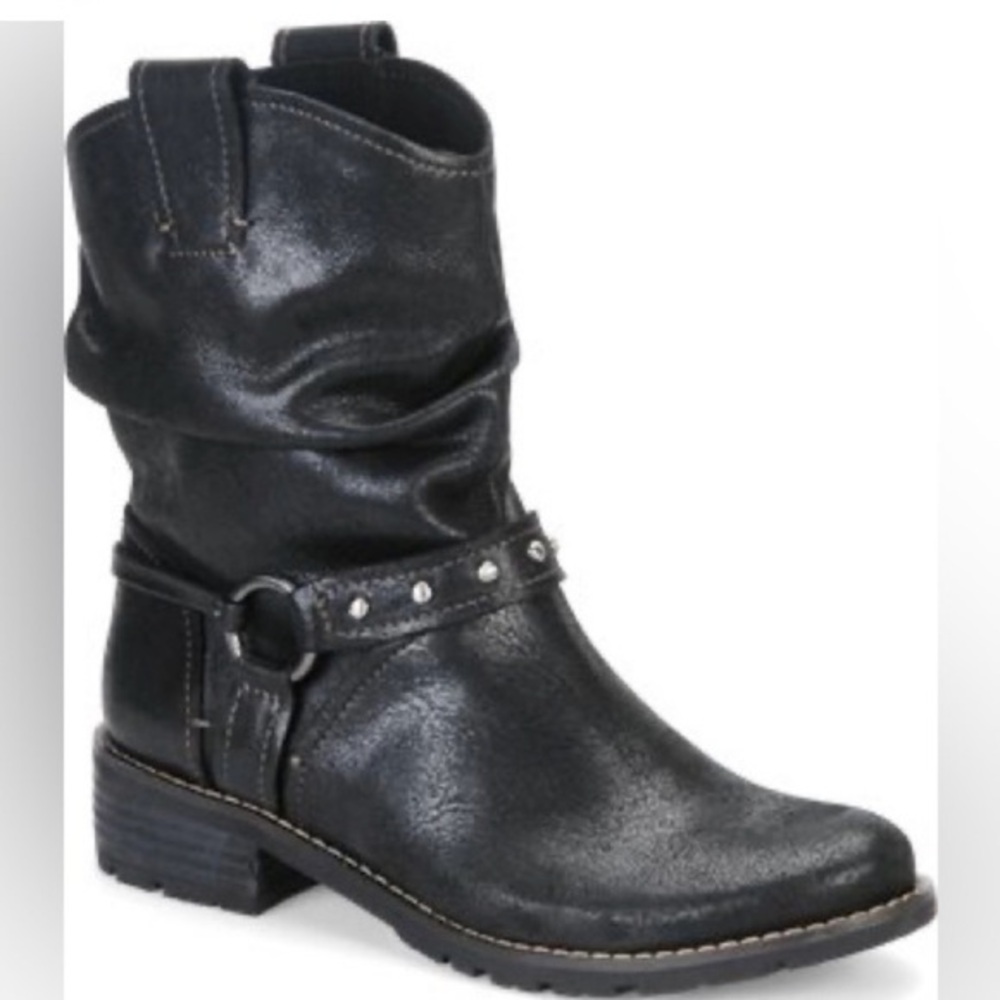 SOFFT Women's Western Black Leather Ankle Boots SIZE 7